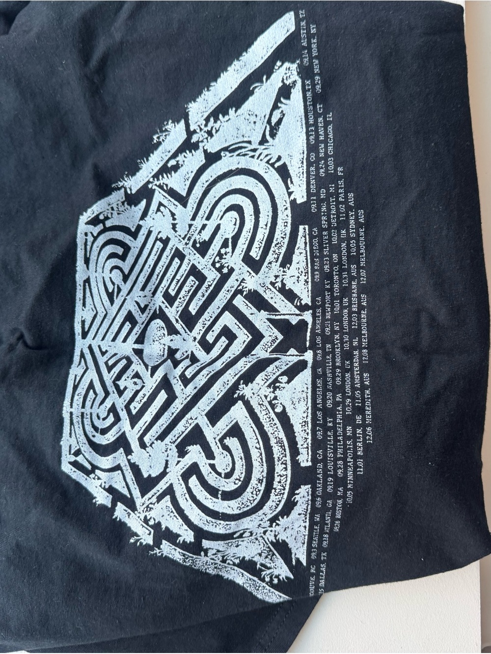 Mk.gee Black 'World Tour 2024' Graphic Tee - Picture 2 of 3